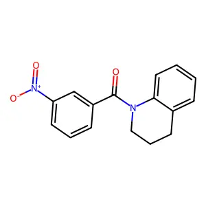 1-(3-Nitrobenzoyl)-1,2,3,4-tetrahydroquinoline structure