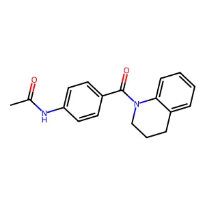 N-[4-(3,4-Dihydro-2H-quinoline-1-carbonyl)-phenyl]-acetamide structure