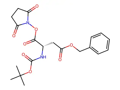 N-Boc-O4-benzyl-L-aspartic acid succinimido ester structure