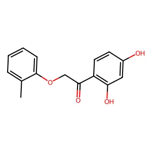 Ethanone, 1-(2,4-dihydroxyphenyl)-2-(2-methylphenoxy)- structure