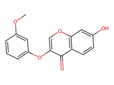 4H-1-Benzopyran-4-one, 7-hydroxy-3-(3-methoxyphenoxy)- structure
