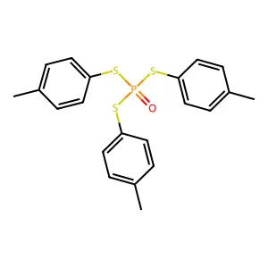 S,S,S-Tris(4-methylphenyl) phosphorotrithioate structure