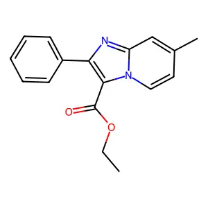 Ethyl 7-methyl-2-phenylimidazo[1,2-a]pyridine-3-carboxylate structure