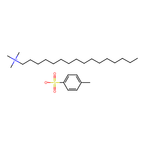 十六烷基三甲基对甲苯磺酸铵 structure