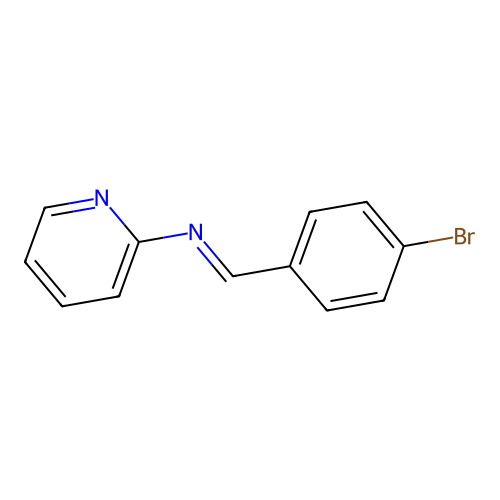 1-(4-bromophenyl)-N-pyridin-2-ylmethanimine structure