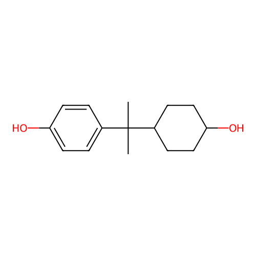 4-[1-(4-Hydroxycyclohexyl)-1-methylethyl]phenol structure