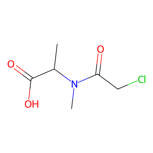 2-[(2-Chloroacetyl)-methylamino]propanoic acid structure