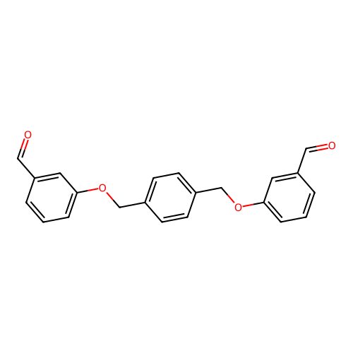 3-[[4-[(3-Formylphenoxy)methyl]phenyl]methoxy]benzaldehyde structure