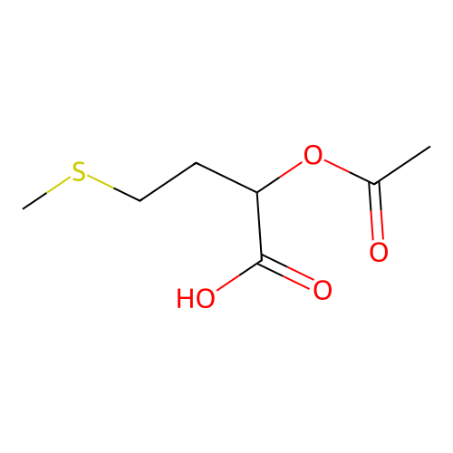 2-(Acetyloxy)-4-(methylsulfanyl)butanoic acid structure