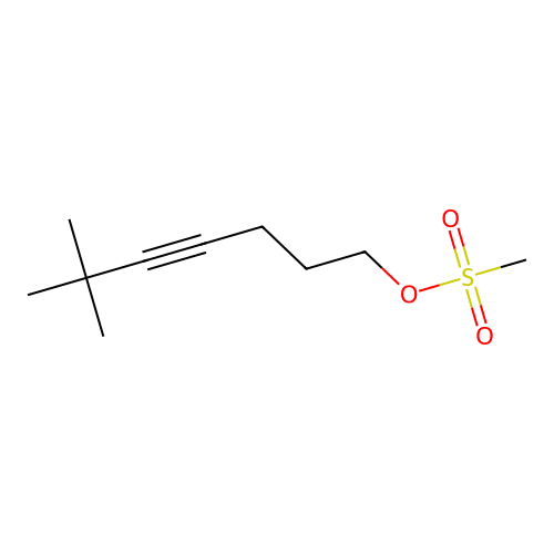 6,6-Dimethyl-4-heptynyl methanesulfonate structure