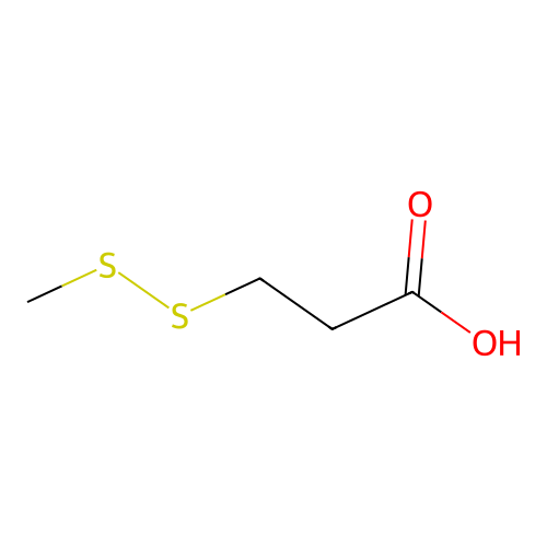 3-(Methyldisulfanyl)propanoic acid structure