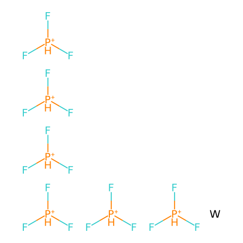 Tungsten, hexakis(phosphorus trifluoride)- structure
