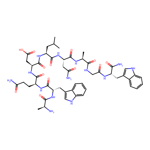 locustamyoinhibiting peptide, Locusta migratoria structure