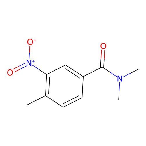 N,N,4-trimethyl-3-nitrobenzamide structure