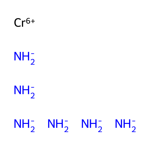 Hexaamminechromium trichloride structure