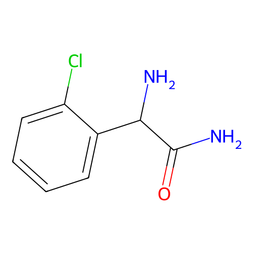 2-Amino-2-(2-chlorophenyl)acetamide structure