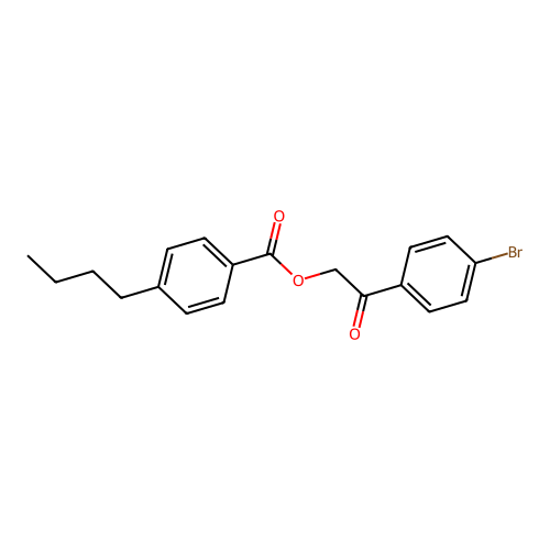 2-(4-Bromophenyl)-2-oxoethyl 4-butylbenzoate structure
