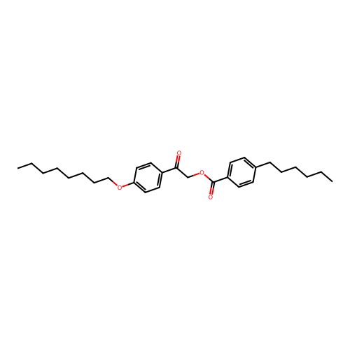 2-[4-(Octyloxy)phenyl]-2-oxoethyl 4-hexylbenzoate structure