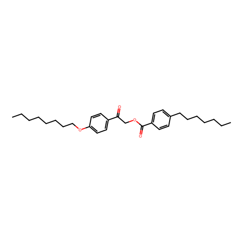 2-[4-(Octyloxy)phenyl]-2-oxoethyl 4-heptylbenzoate structure