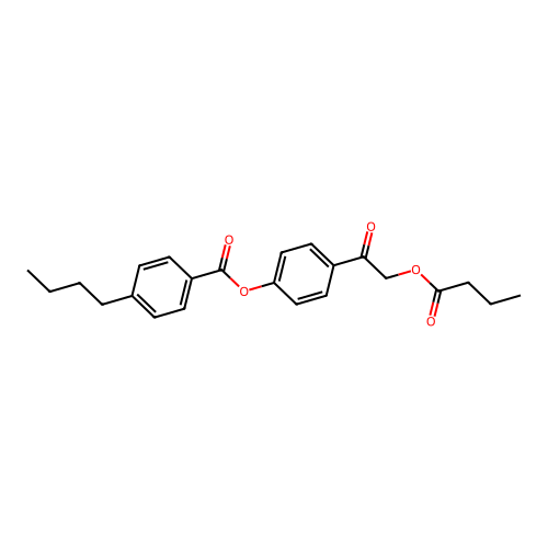 4-[(Butanoyloxy)acetyl]phenyl 4-butylbenzoate structure