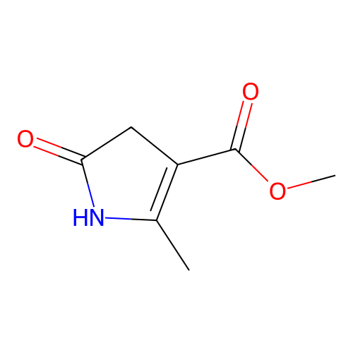 methyl 2-methyl-5-oxo-4,5-dihydro-1H-pyrrole-3-carboxylate structure