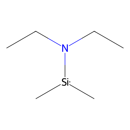 Silanamine, N,N-diethyl-1,1-dimethyl- structure