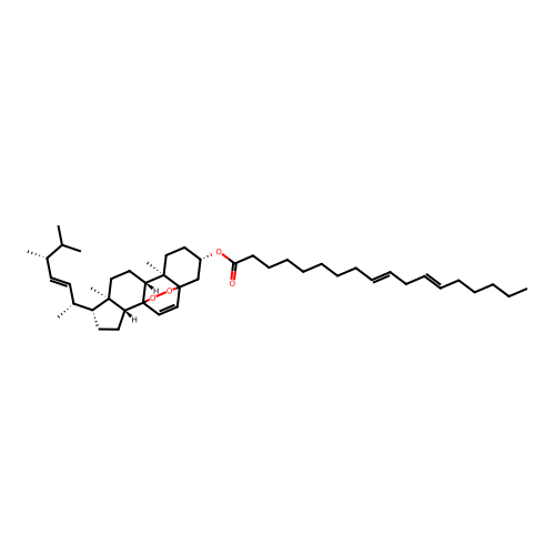 5,8-Epidioxyergosta-6,22-dien-3-yl linoleate structure