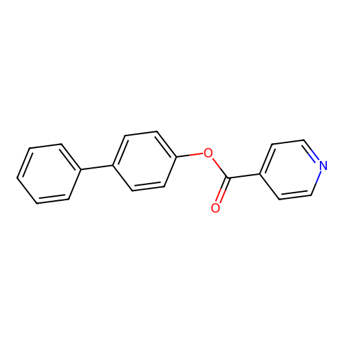 4-Pyridinecarboxylic acid, [1,1'-biphenyl]-4-yl ester structure