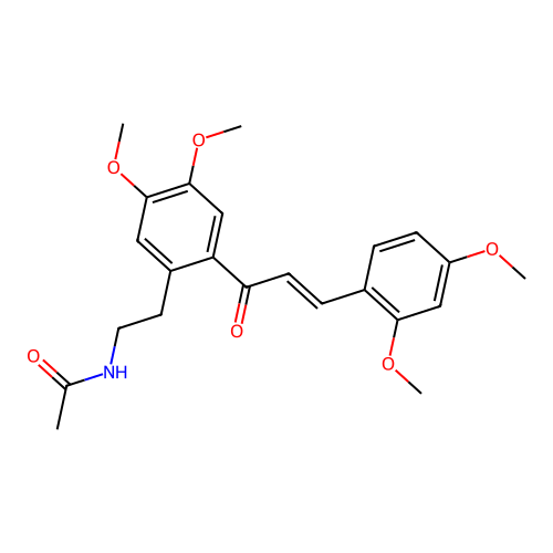 (E)-N-(2-(3-(2,4-dimethoxyphenyl)acryloyl)-4,5-dimethoxyphenethyl)acetamide structure