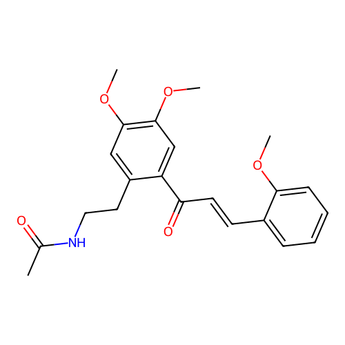 (E)-N-(4,5-dimethoxy-2-(3-(2-methoxyphenyl)acryloyl)phenethyl)acetamide structure