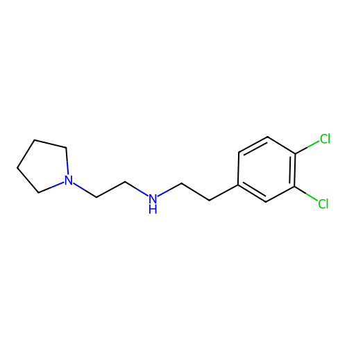 2-(3,4-Dichlorophenyl)-N-[2-(1-pyrrolidinyl)ethyl]ethanamine structure