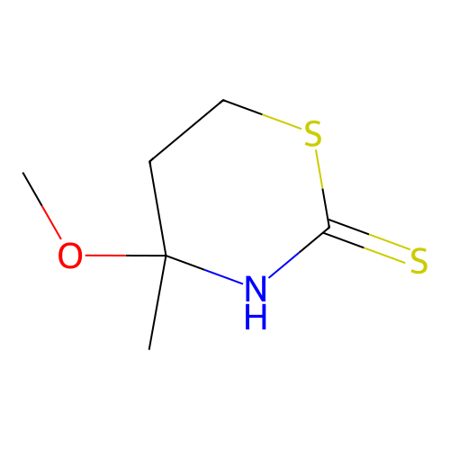4-Methoxy-4-methyl-1,3-thiazinane-2-thione structure