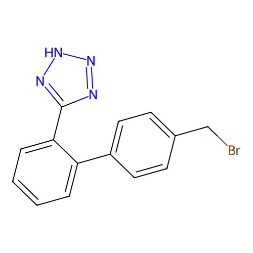 5-(4'-(Bromomethyl)-[1,1'-biphenyl]-2-YL)-2H-tetrazole structure