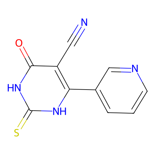 4-Hydroxy-6-(pyridin-3-yl)-2-sulfanylpyrimidine-5-carbonitrile structure