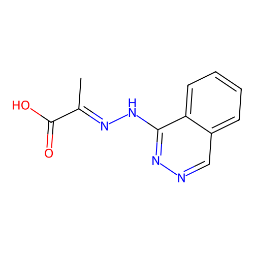 2-(1-Phthalazinylhydrazono)propanoic acid structure