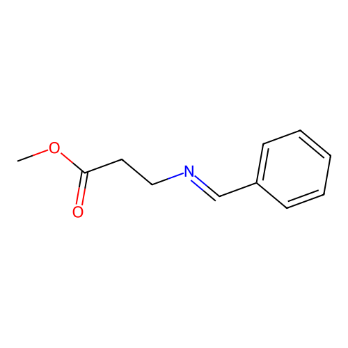 Methyl N-(phenylmethylidene)-beta-alaninate structure