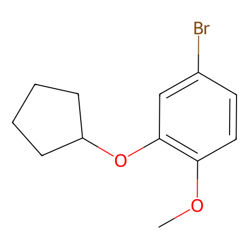 4-Bromo-2-(cyclopentyloxy)-1-methoxybenzene structure