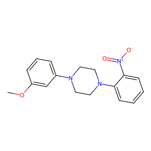 1-(3-Methoxyphenyl)-4-(2-nitrophenyl)piperazine structure