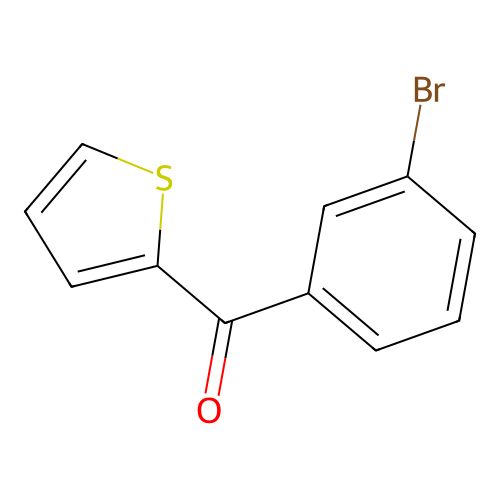(3-Bromophenyl)(2-thienyl)methanone structure