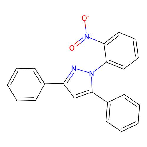 1-(2-Nitrophenyl)-3,5-diphenylpyrazole structure