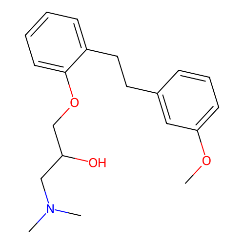 1-(Dimethylamino)-3-(2-(2-(3-methoxyphenyl)ethyl)phenoxy)-2-propanol structure