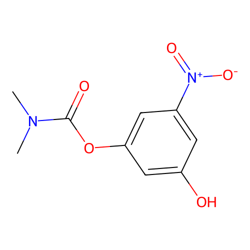 3-Hydroxy-5-nitrophenyl dimethylcarbamate structure