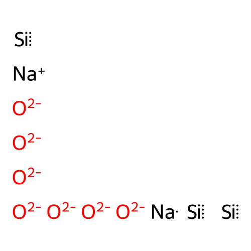 Disodium trisilicon heptaoxide structure