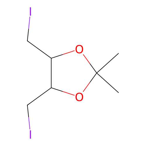 4,5-Bis(iodomethyl)-2,2-dimethyl-1,3-dioxolane structure