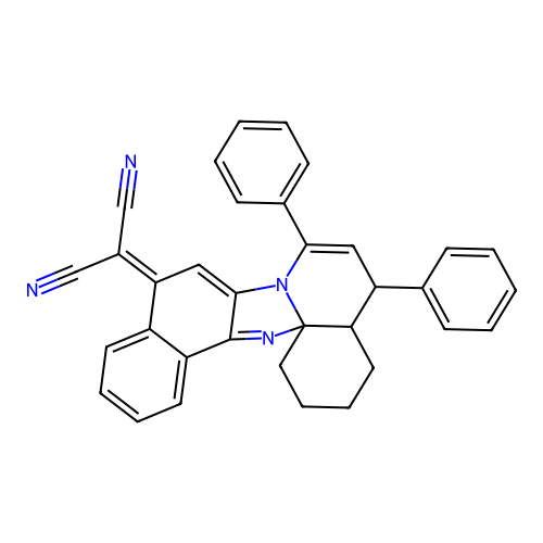 C34H26N4 structure