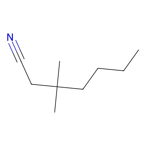 3,3-二甲基庚腈 structure