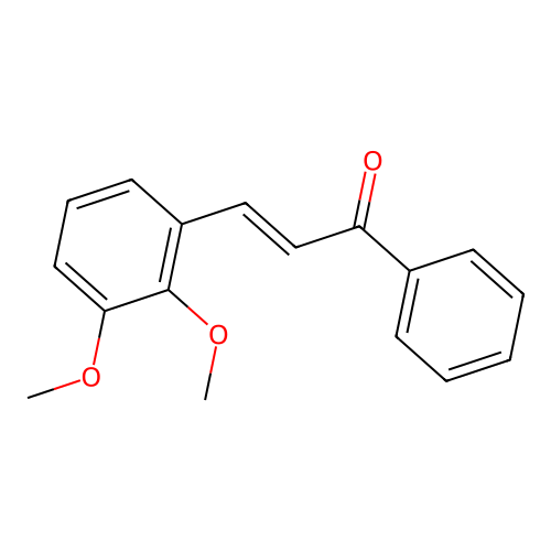 (2E)-3-(2,3-Dimethoxyphenyl)-1-phenylprop-2-en-1-one structure