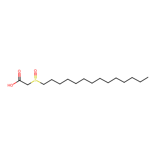 Acetic acid, (tetradecylsulfinyl)- structure