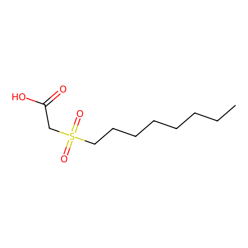 2-Octylsulfonylacetic acid structure