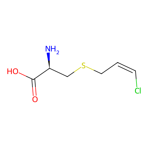 S-(3-Chloro-2-propenyl)cysteine structure